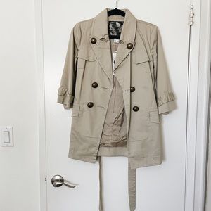 Kensie khaki trench coat